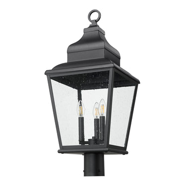 Z-Lite 28" High Raphael 3 Light Outdoor Post Mount Fixture image 4