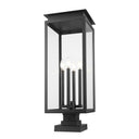 Z-Lite 29.25" High Nova 4 Light Outdoor Pier Mounted Fixture image 1