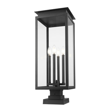 Z-Lite 29.25" High Nova 4 Light Outdoor Pier Mounted Fixture image 1