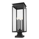Z-Lite 29.25" High Nova 4 Light Outdoor Pier Mounted Fixture image 4