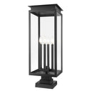 Z-Lite 29.25" High Nova 4 Light Outdoor Pier Mounted Fixture image