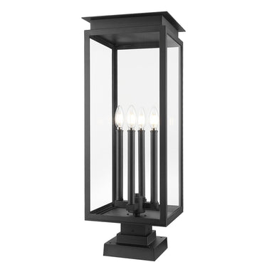 Z-Lite 29.25" High Nova 4 Light Outdoor Pier Mounted Fixture image