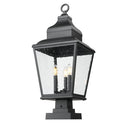 Z-Lite 29.25" High Raphael 3 Light Outdoor Pier Mounted Fixture image 2