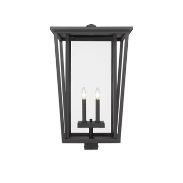 Z-Lite 29.25" High Seoul 4 Light Outdoor Post Mount Fixture image 1