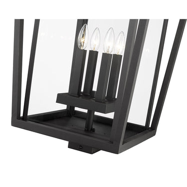 Z-Lite 29.25" High Seoul 4 Light Outdoor Post Mount Fixture image 3