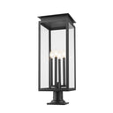 Z-Lite 29.5" High Nova 4 Light Outdoor Pier Mounted Fixture image 1