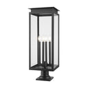 Z-Lite 29.5" High Nova 4 Light Outdoor Pier Mounted Fixture image