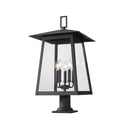 Z-Lite 29.5" High Rainer 5 Light Outdoor Pier Mounted Fixture image 1
