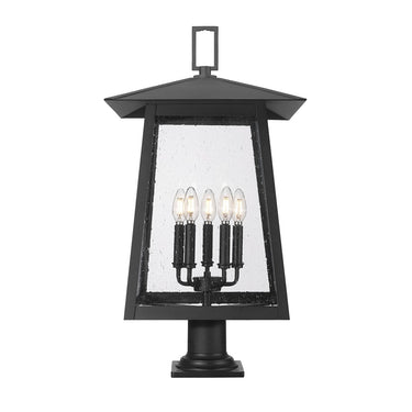 Z-Lite 29.5" High Rainer 5 Light Outdoor Pier Mounted Fixture image 2