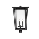 Z-Lite 30.75" High Seoul 4 Light Outdoor Post Mount Fixture image 1