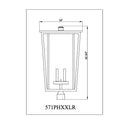 Z-Lite 30.75" High Seoul 4 Light Outdoor Post Mount Fixture image 5