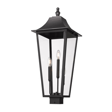 Z-Lite 30" High Gannon 3 Light Outdoor Post Mount Fixture image 1