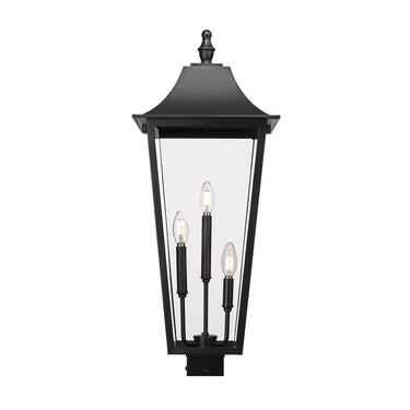 Z-Lite 30" High Gannon 3 Light Outdoor Post Mount Fixture image 2
