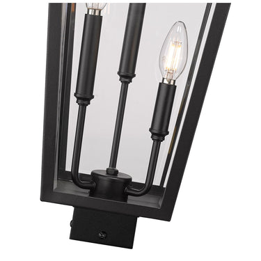 Z-Lite 30" High Gannon 3 Light Outdoor Post Mount Fixture image 3