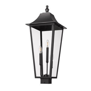 Z-Lite 30" High Gannon 3 Light Outdoor Post Mount Fixture image 4