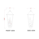 Z-Lite 30" High Gannon 3 Light Outdoor Post Mount Fixture image 5