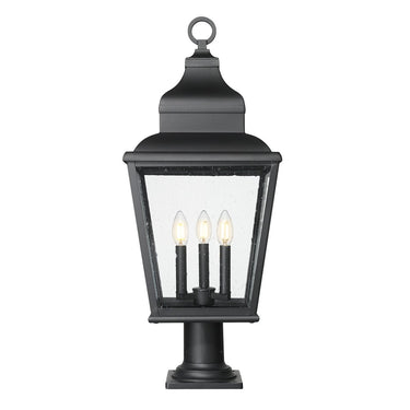 Z-Lite 30" High Raphael 3 Light Outdoor Pier Mounted Fixture image 1
