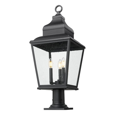 Z-Lite 30" High Raphael 3 Light Outdoor Pier Mounted Fixture image 2