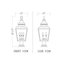 Z-Lite 30" High Raphael 3 Light Outdoor Pier Mounted Fixture image 7