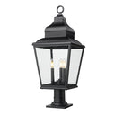 Z-Lite 30" High Raphael 3 Light Outdoor Pier Mounted Fixture image