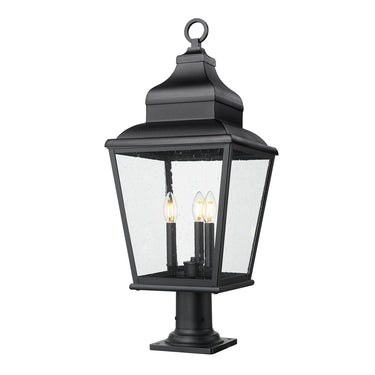 Z-Lite 30" High Raphael 3 Light Outdoor Pier Mounted Fixture image