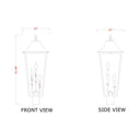 Z-Lite 31.5" High Gannon 3 Light Outdoor Post Mount Fixture image 5