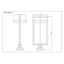 Z-Lite 31.5" High Luttrel 1 Light Outdoor Pier Mounted Fixture image 7