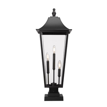 Z-Lite 32.5" High Gannon 3 Light Outdoor Pier Mounted Fixture image 2