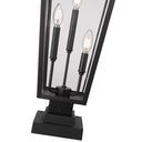Z-Lite 32.5" High Gannon 3 Light Outdoor Pier Mounted Fixture image 3
