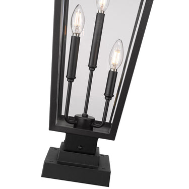 Z-Lite 32.5" High Gannon 3 Light Outdoor Pier Mounted Fixture image 3