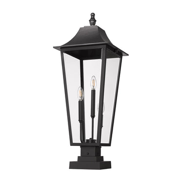 Z-Lite 32.5" High Gannon 3 Light Outdoor Pier Mounted Fixture image 4
