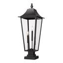 Z-Lite 32.5" High Gannon 3 Light Outdoor Pier Mounted Fixture image
