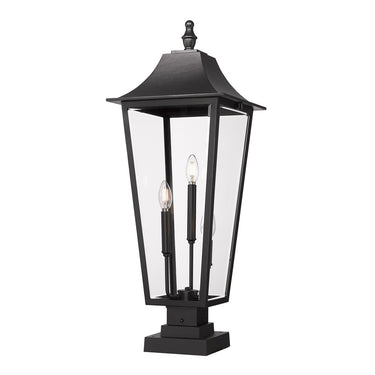Z-Lite 32.5" High Gannon 3 Light Outdoor Pier Mounted Fixture image