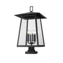 Z-Lite 32.5" High Rainer 6 Light Outdoor Pier Mounted Fixture image 1