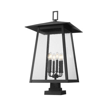 Z-Lite 32.5" High Rainer 6 Light Outdoor Pier Mounted Fixture image 1