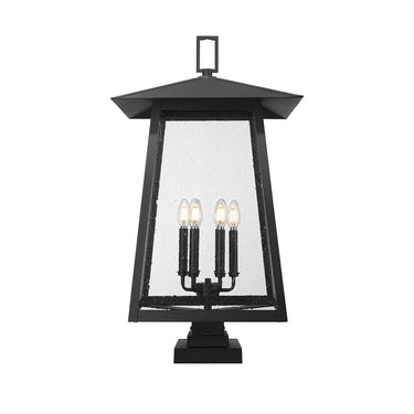 Z-Lite 32.5" High Rainer 6 Light Outdoor Pier Mounted Fixture image 2