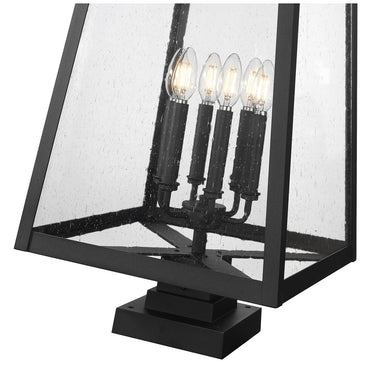 Z-Lite 32.5" High Rainer 6 Light Outdoor Pier Mounted Fixture image 3