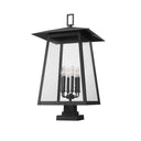 Z-Lite 32.5" High Rainer 6 Light Outdoor Pier Mounted Fixture image 4