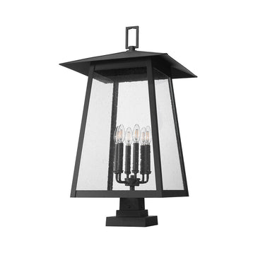 Z-Lite 32.5" High Rainer 6 Light Outdoor Pier Mounted Fixture image 4