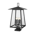 Z-Lite 32.5" High Rainer 6 Light Outdoor Pier Mounted Fixture image