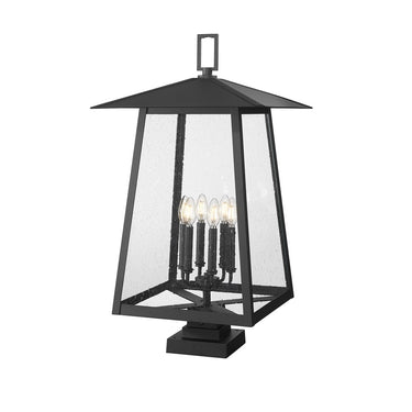 Z-Lite 32.5" High Rainer 6 Light Outdoor Pier Mounted Fixture image