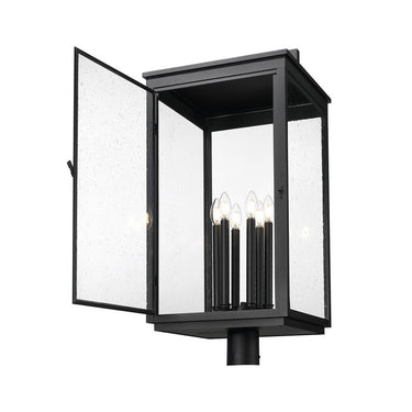 Z-Lite 32.75" High Hartwell 6 Light Outdoor Post Mount Fixture image 1