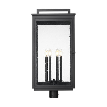 Z-Lite 32.75" High Hartwell 6 Light Outdoor Post Mount Fixture image 2