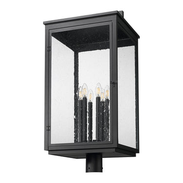 Z-Lite 32.75" High Hartwell 6 Light Outdoor Post Mount Fixture image 4