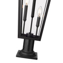 Z-Lite 33.5" High Gannon 3 Light Outdoor Pier Mounted Fixture image 3