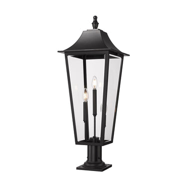 Z-Lite 33.5" High Gannon 3 Light Outdoor Pier Mounted Fixture image