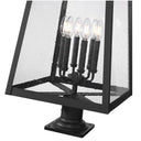 Z-Lite 33.5" High Rainer 6 Light Outdoor Pier Mounted Fixture image 3