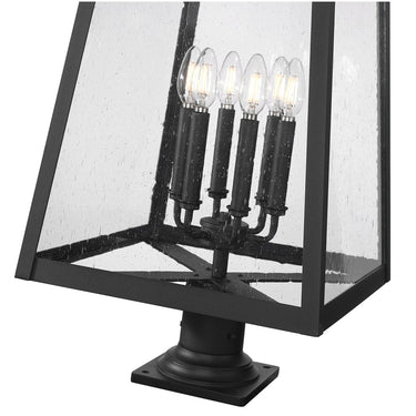 Z-Lite 33.5" High Rainer 6 Light Outdoor Pier Mounted Fixture image 3