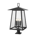 Z-Lite 33.5" High Rainer 6 Light Outdoor Pier Mounted Fixture image