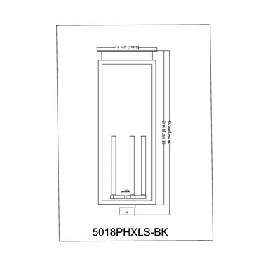 Z-Lite 34.25" High Nova 5 Light Outdoor Post Mount Fixture image 5